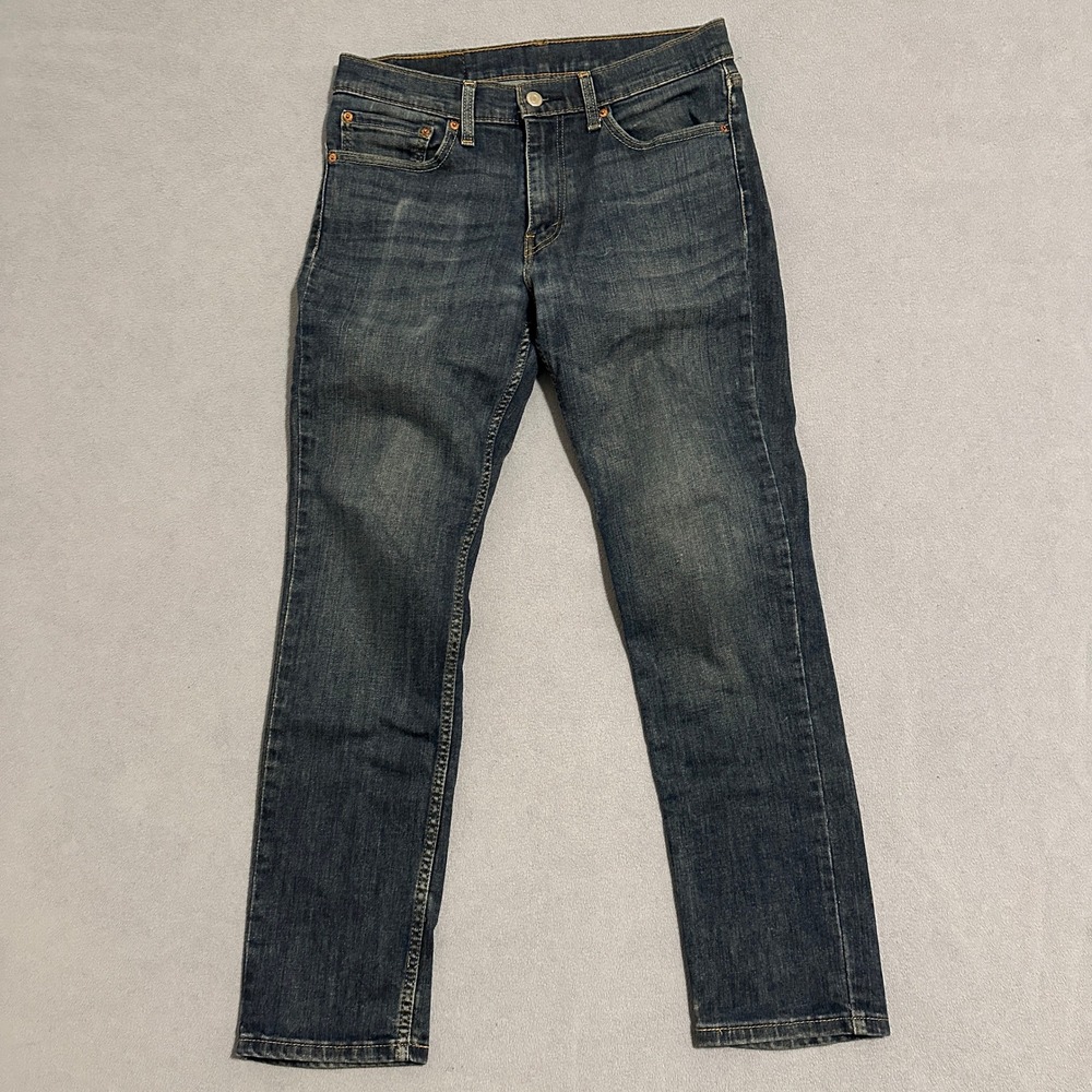 Levi's 511 Slim Leg Jeans Denim Stretch Mid-Rise Dark Wash Blue Men Size 31 x 30